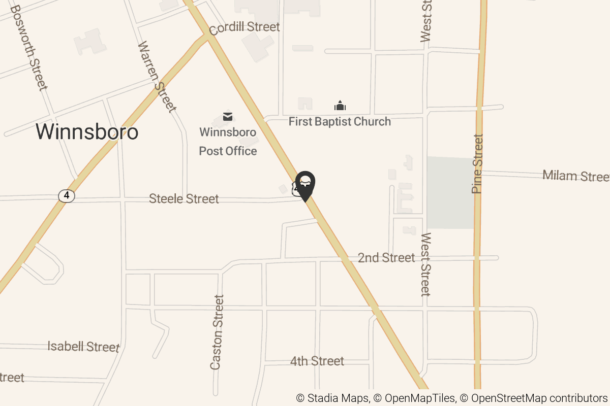 Map with location marker