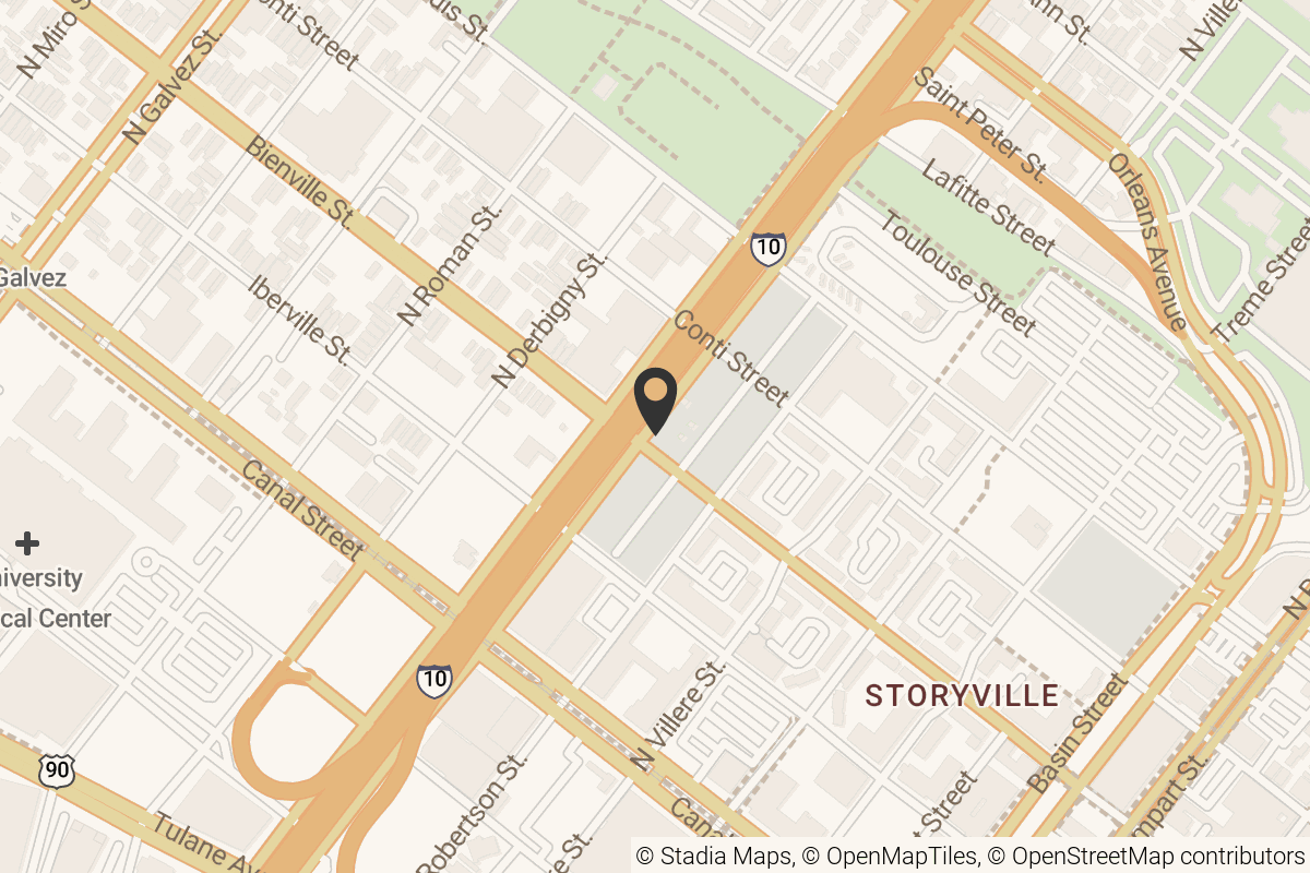 Map with location marker