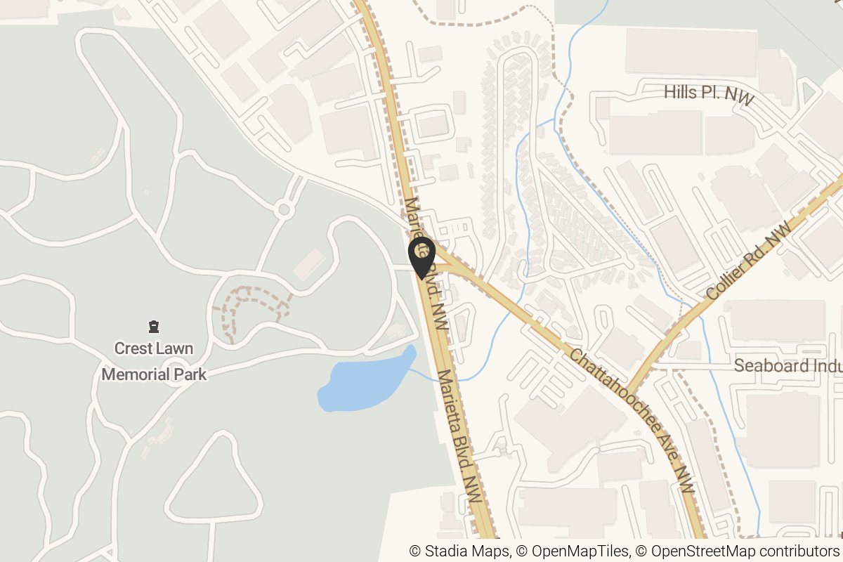 Map with location marker