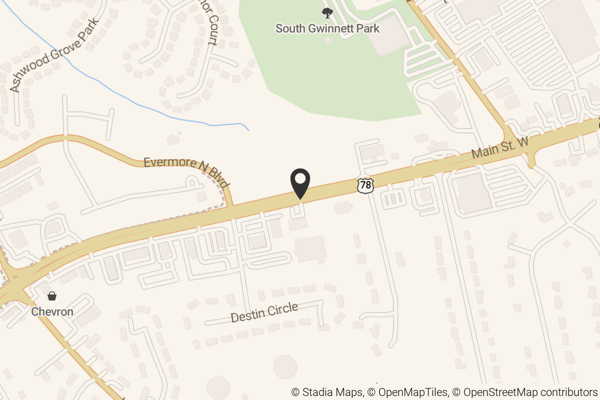 Map with location marker