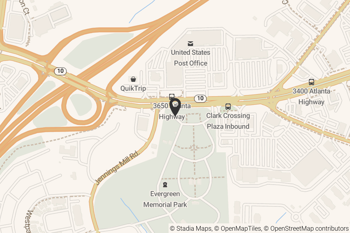 Map with location marker