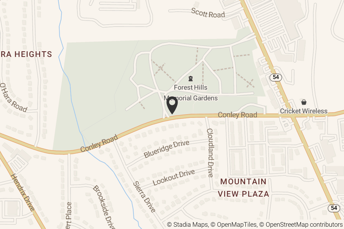 Map with location marker