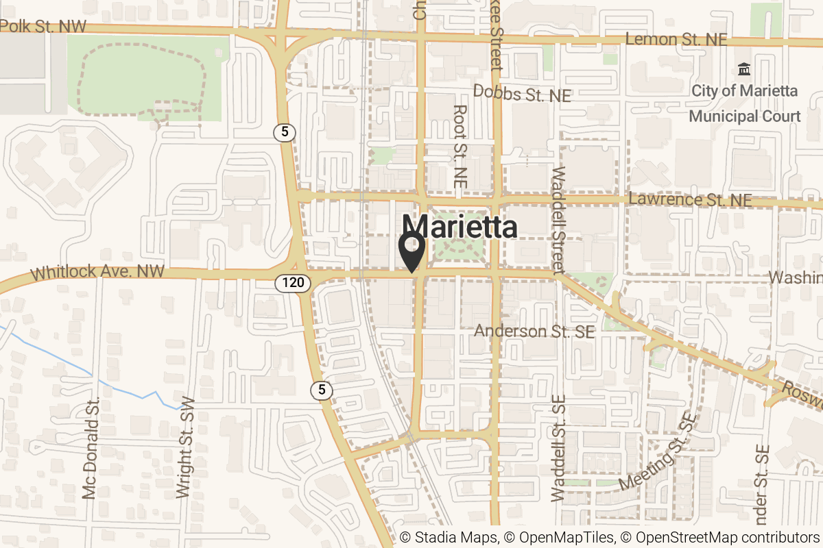 Map with location marker