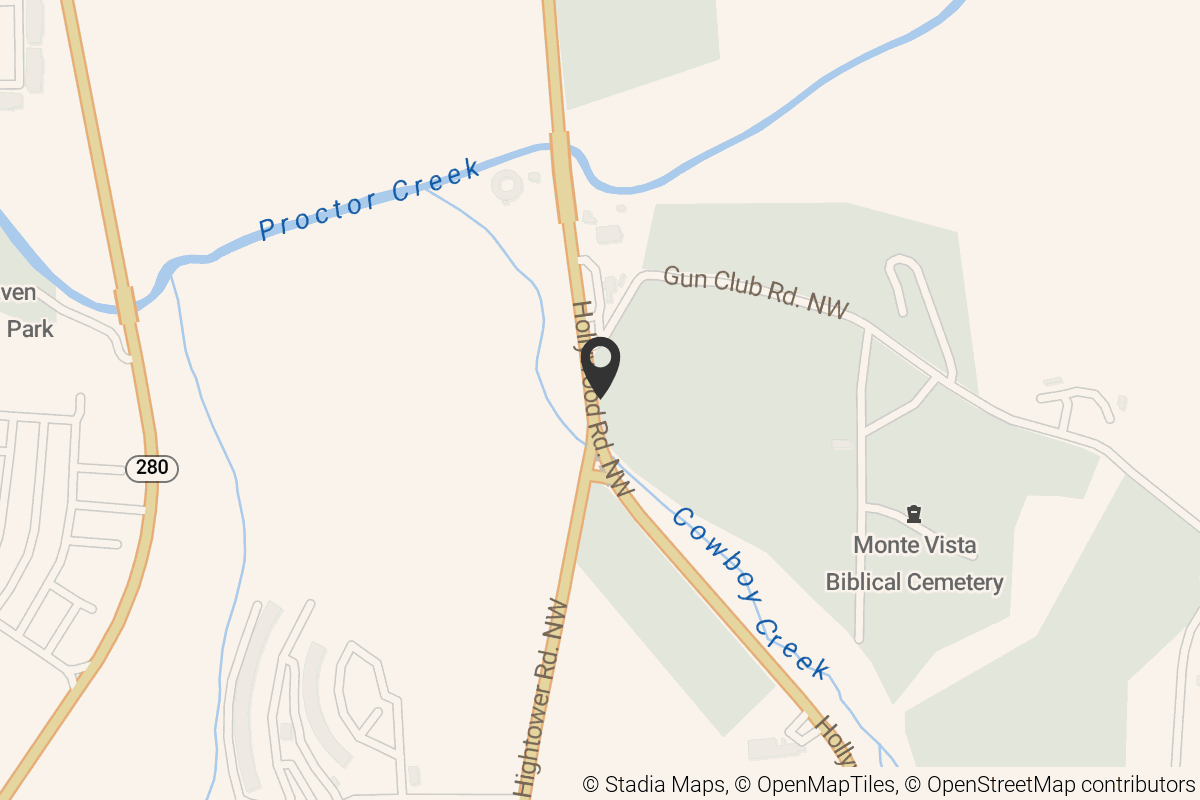 Map with location marker