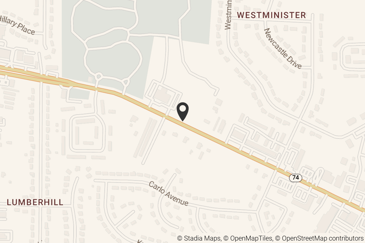 Map with location marker