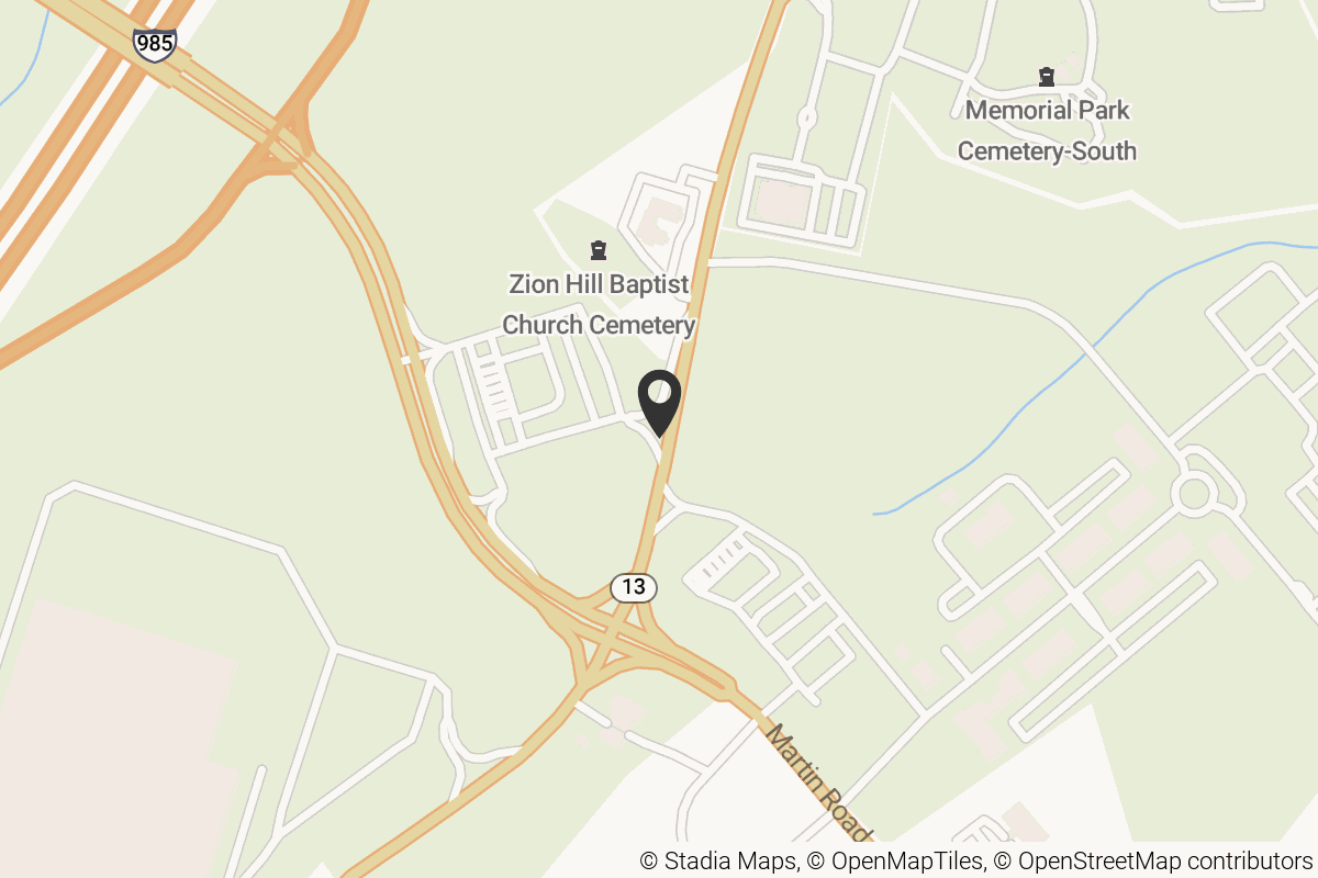 Map with location marker