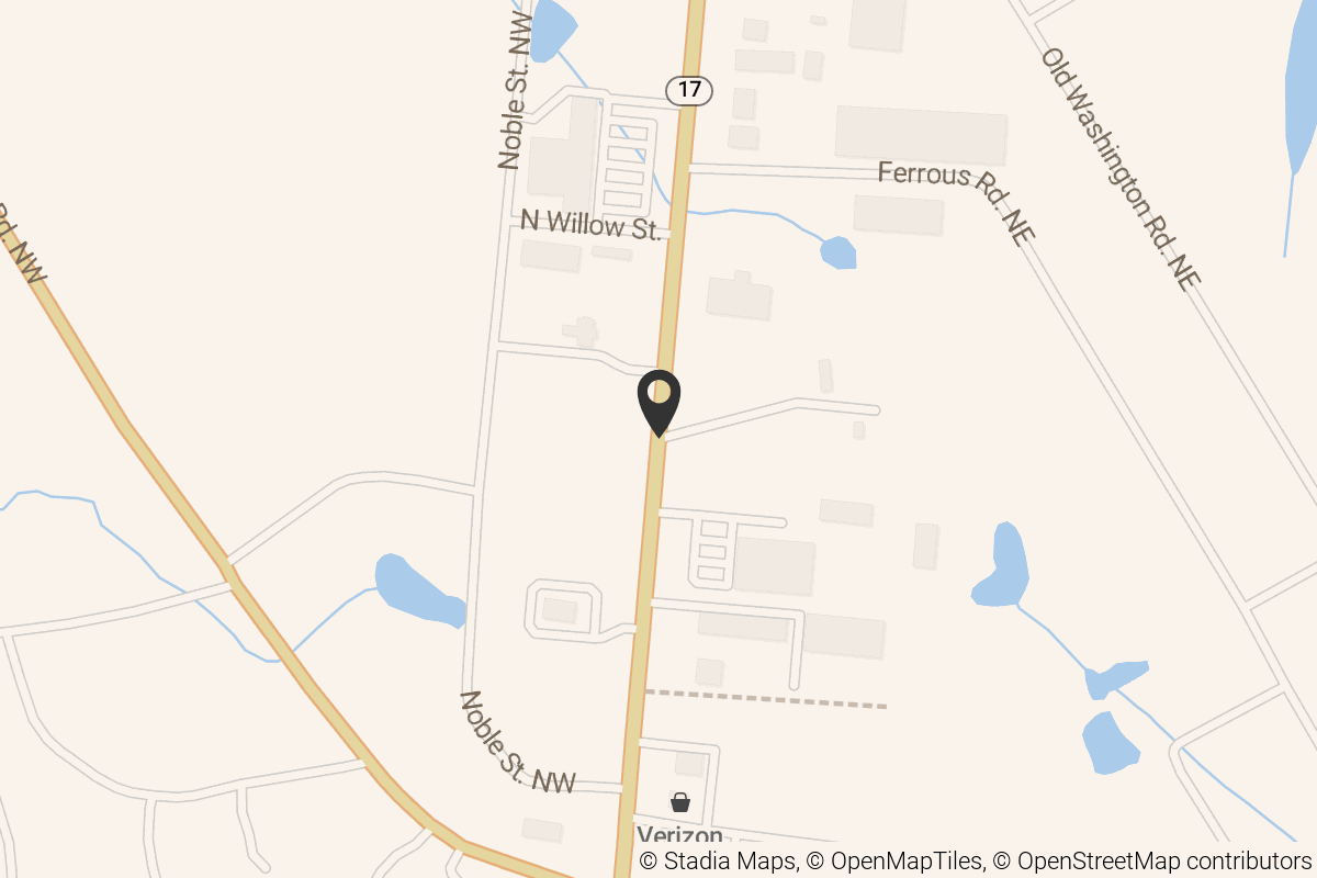 Map with location marker