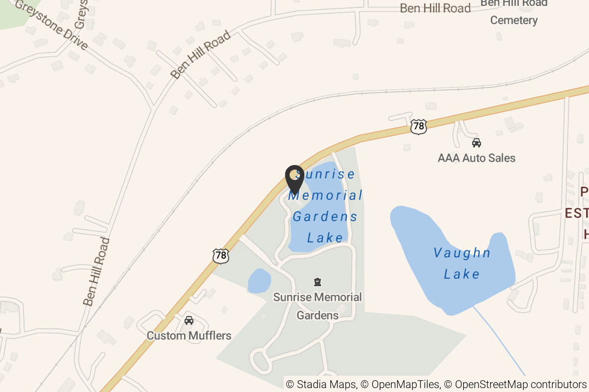 Map with location marker