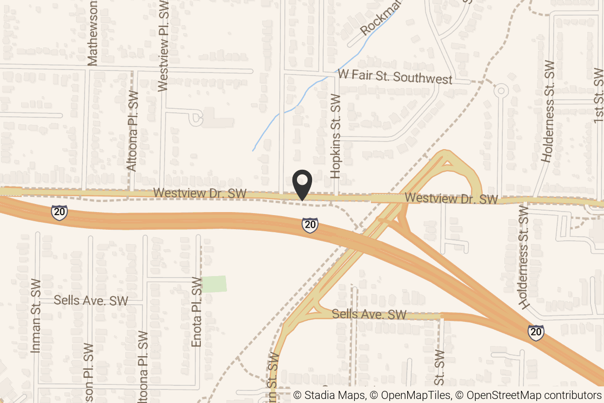 Map with location marker