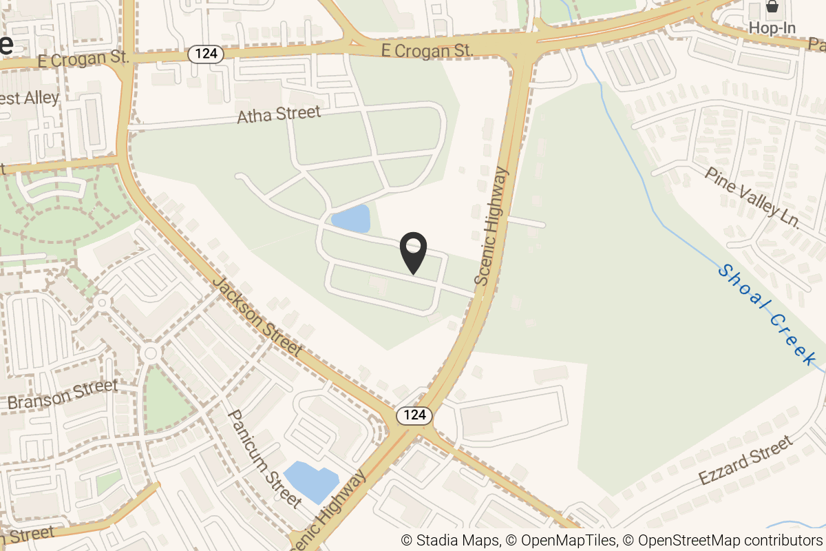 Map with location marker