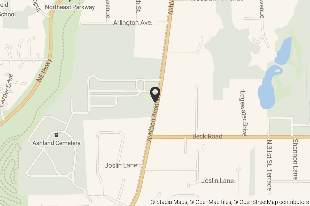 Map with location marker