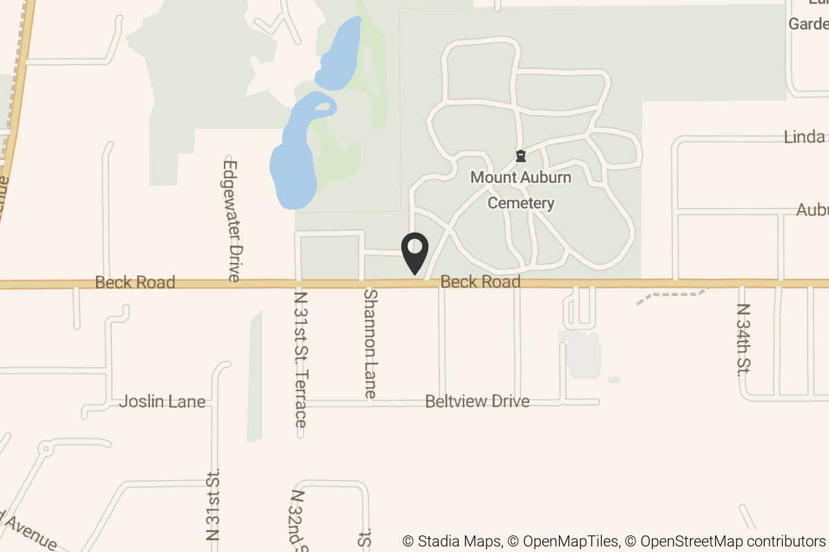 Map with location marker