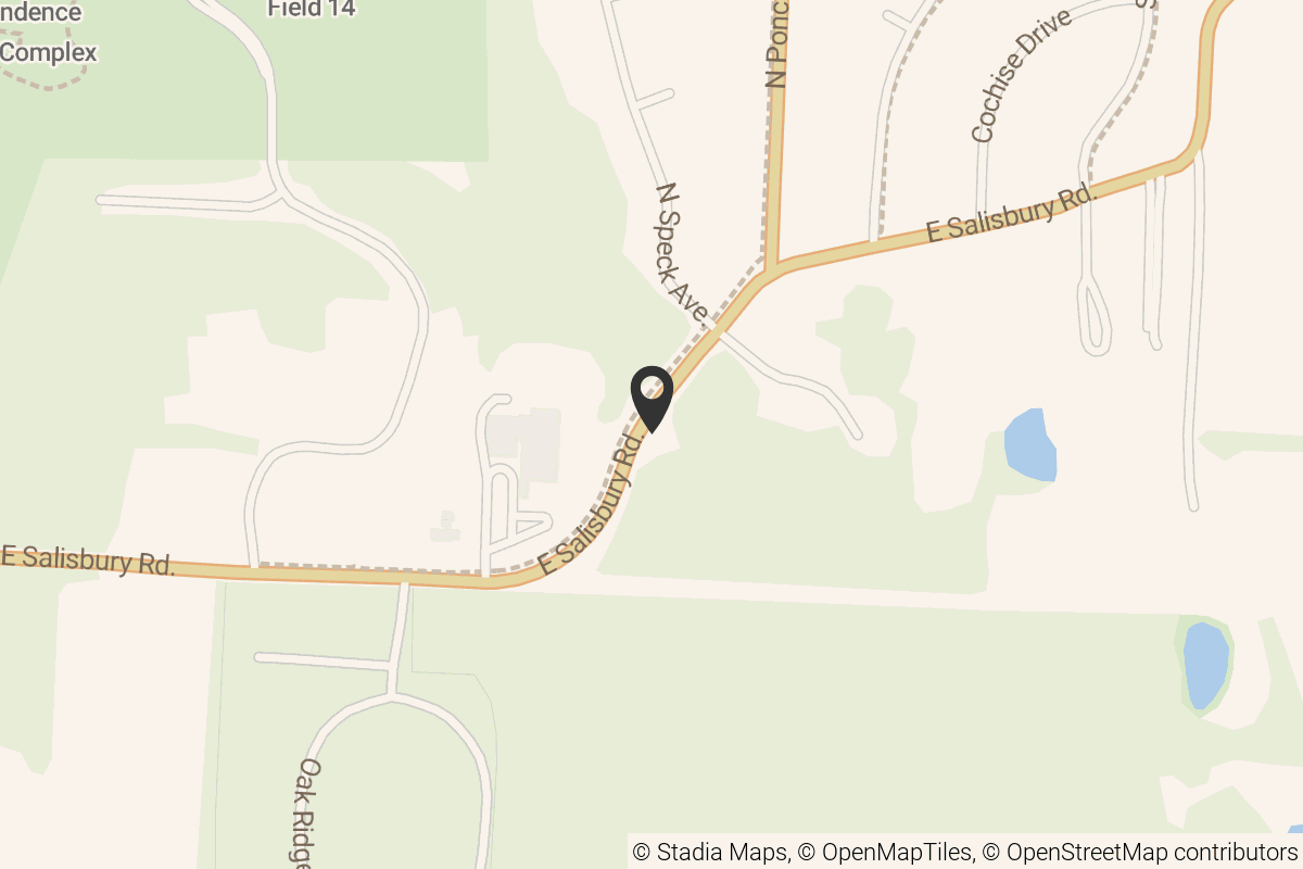 Map with location marker