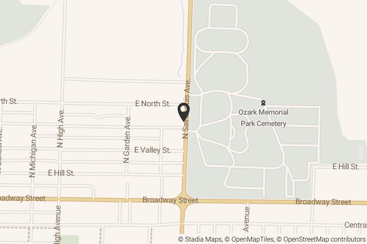 Map with location marker