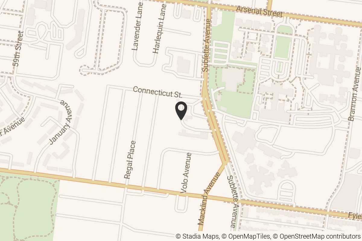 Map with location marker