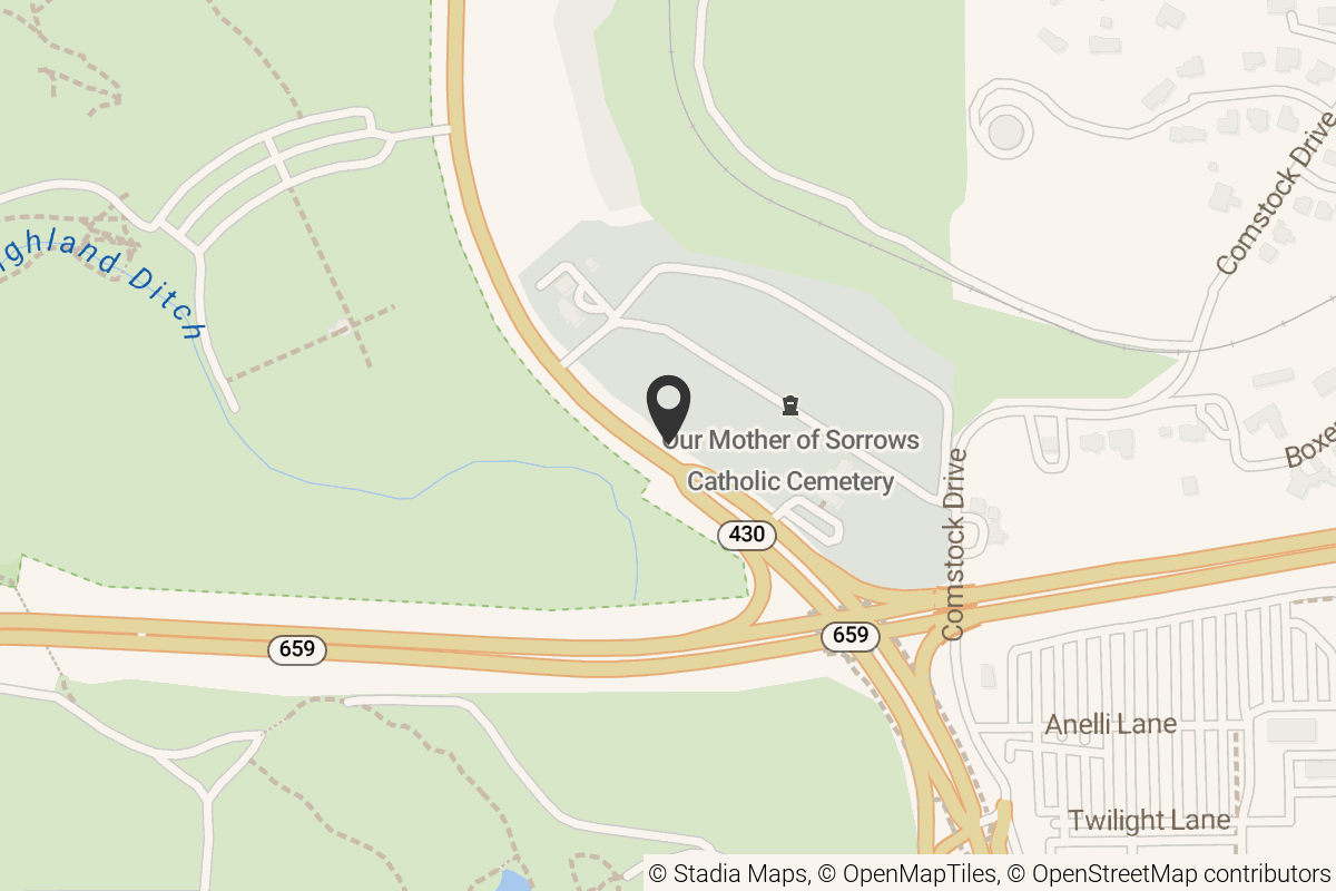 Map with location marker