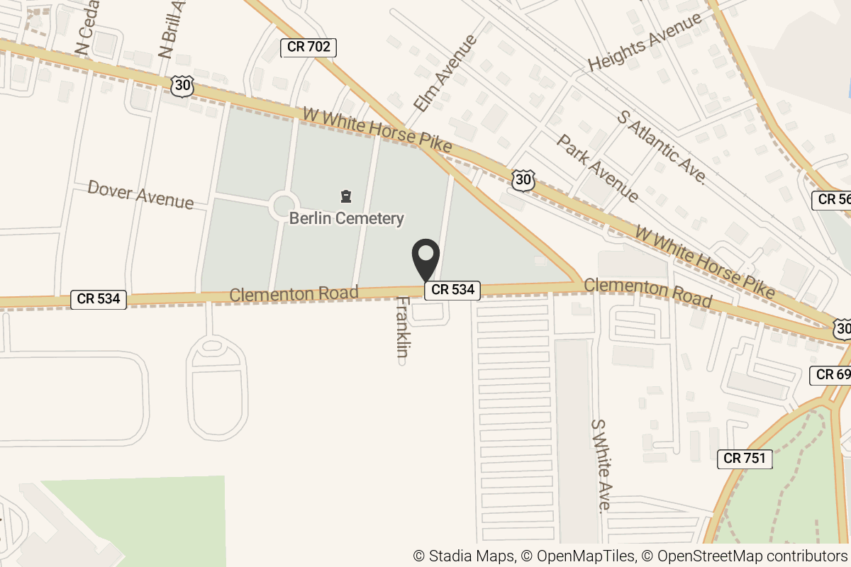 Map with location marker