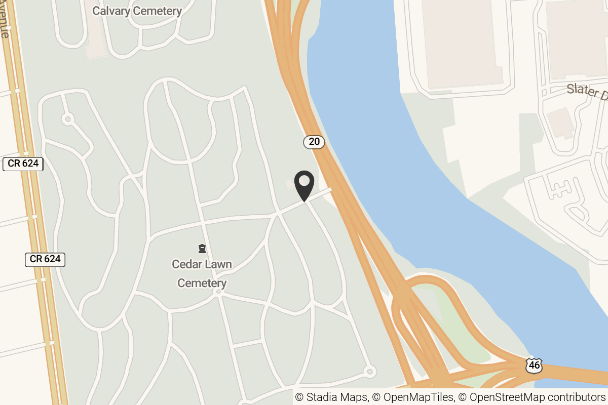 Map with location marker