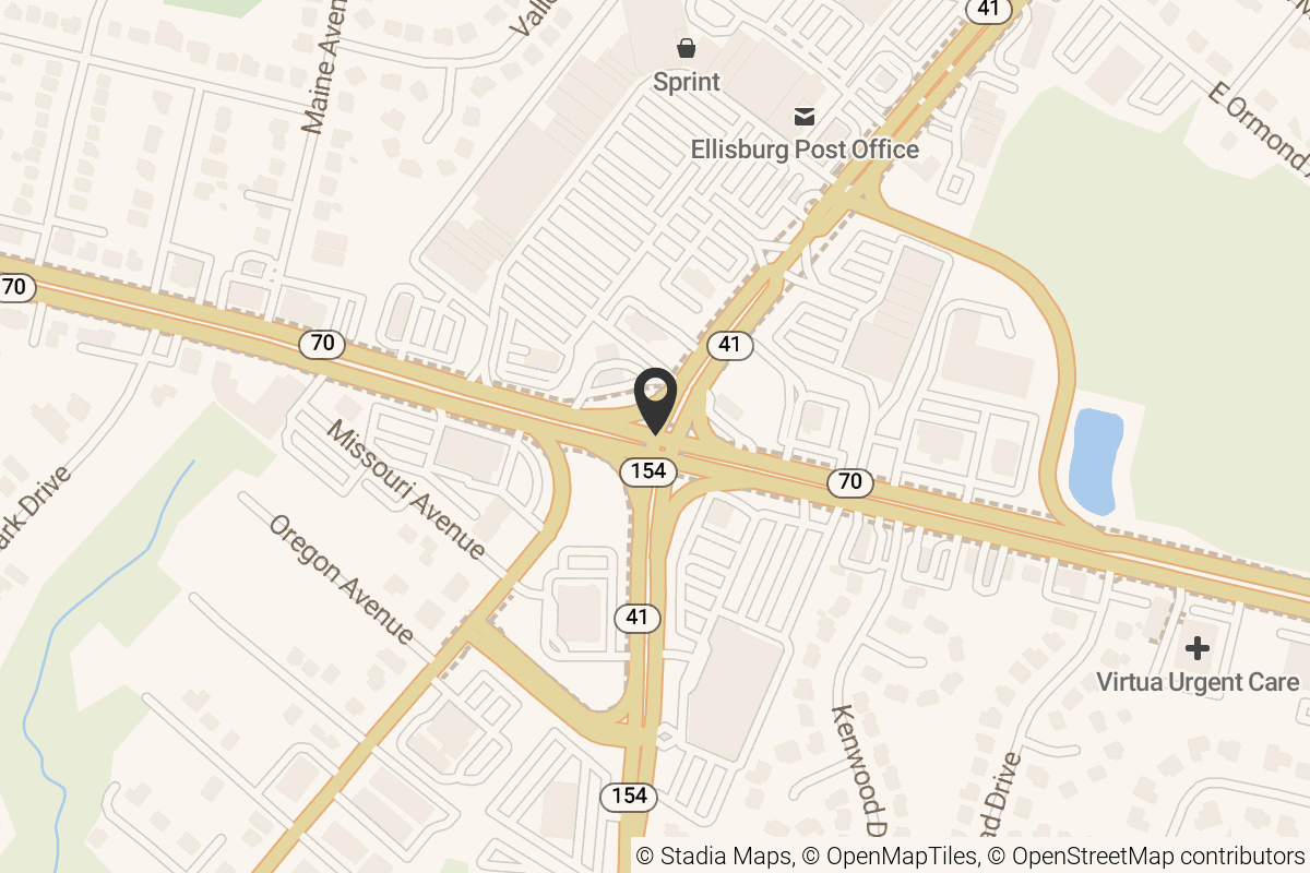 Map with location marker