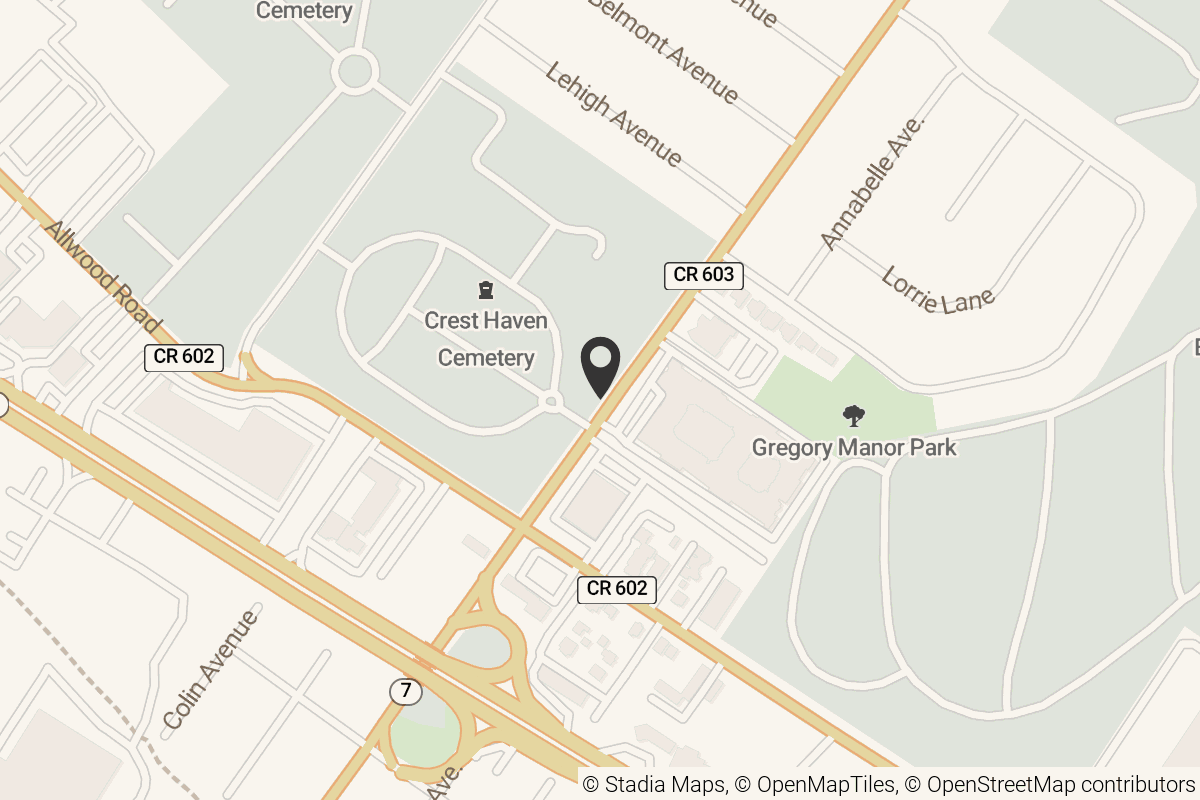 Map with location marker