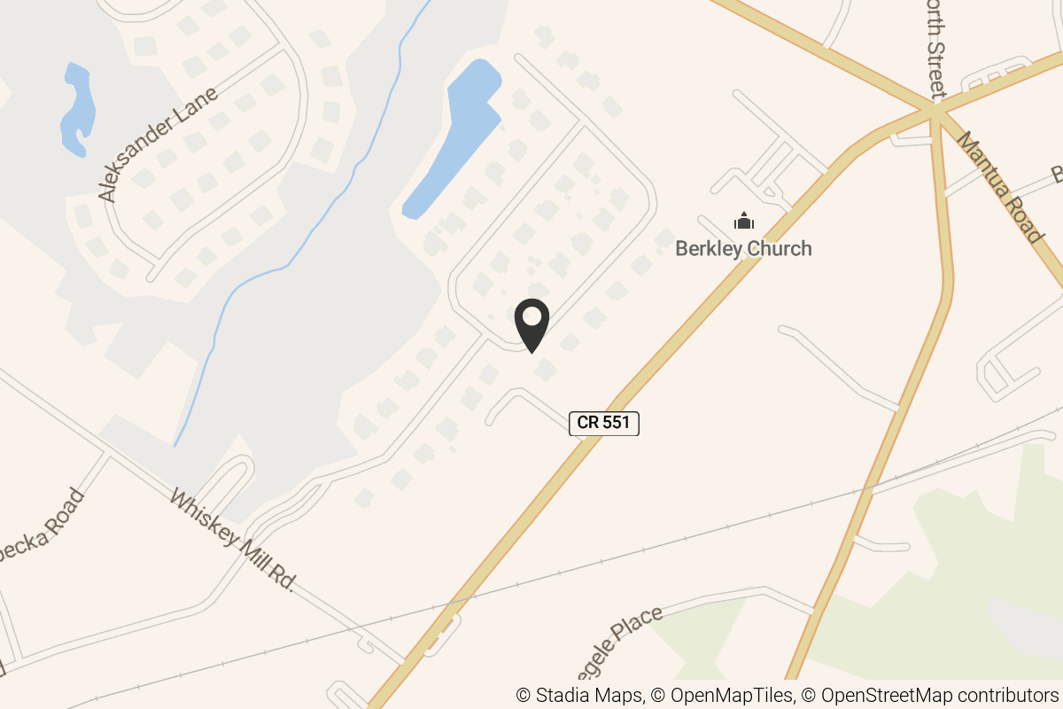 Map with location marker