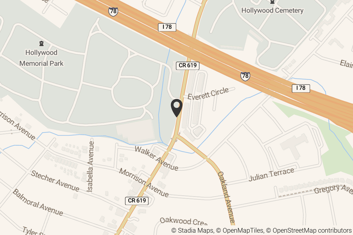 Map with location marker