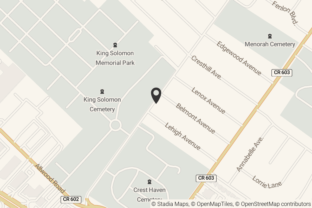 Map with location marker