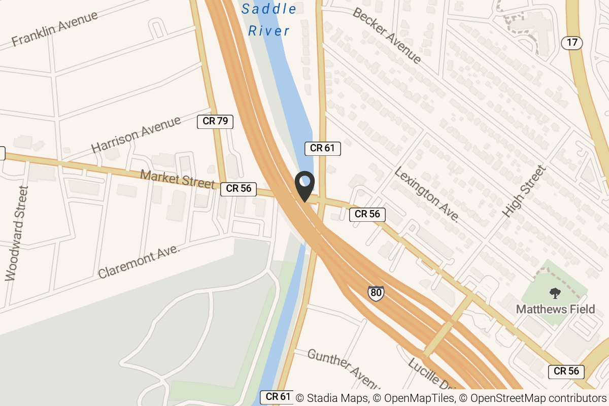 Map with location marker