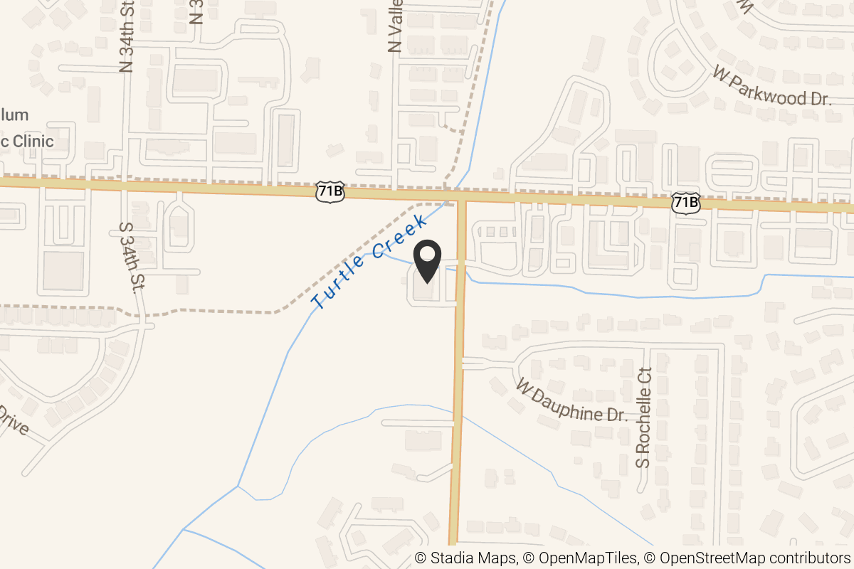 Map with location marker