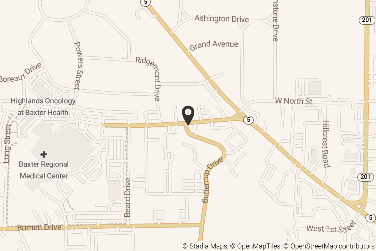 Map with location marker