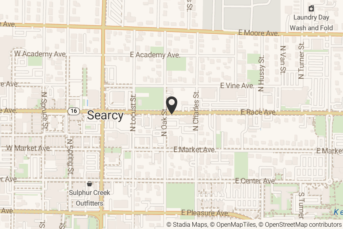 Map with location marker