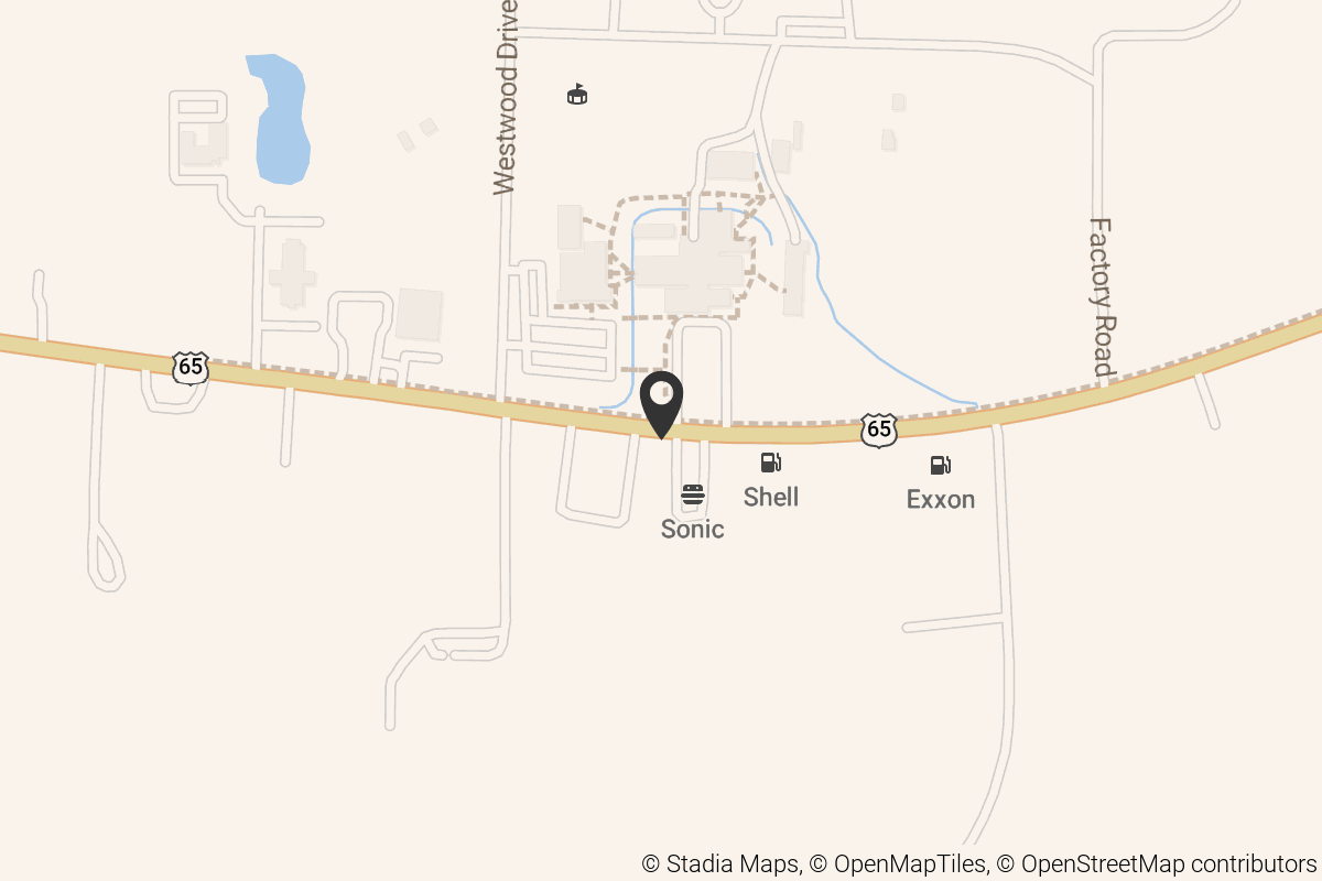 Map with location marker