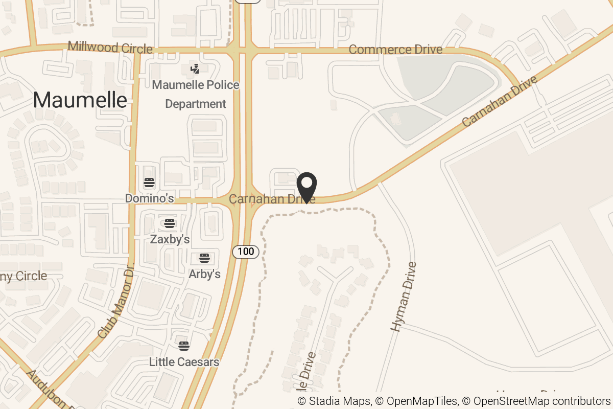 Map with location marker