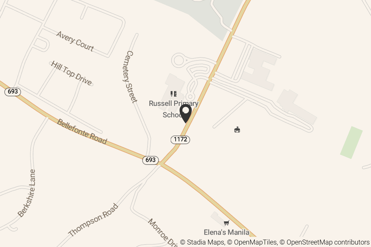 Map with location marker