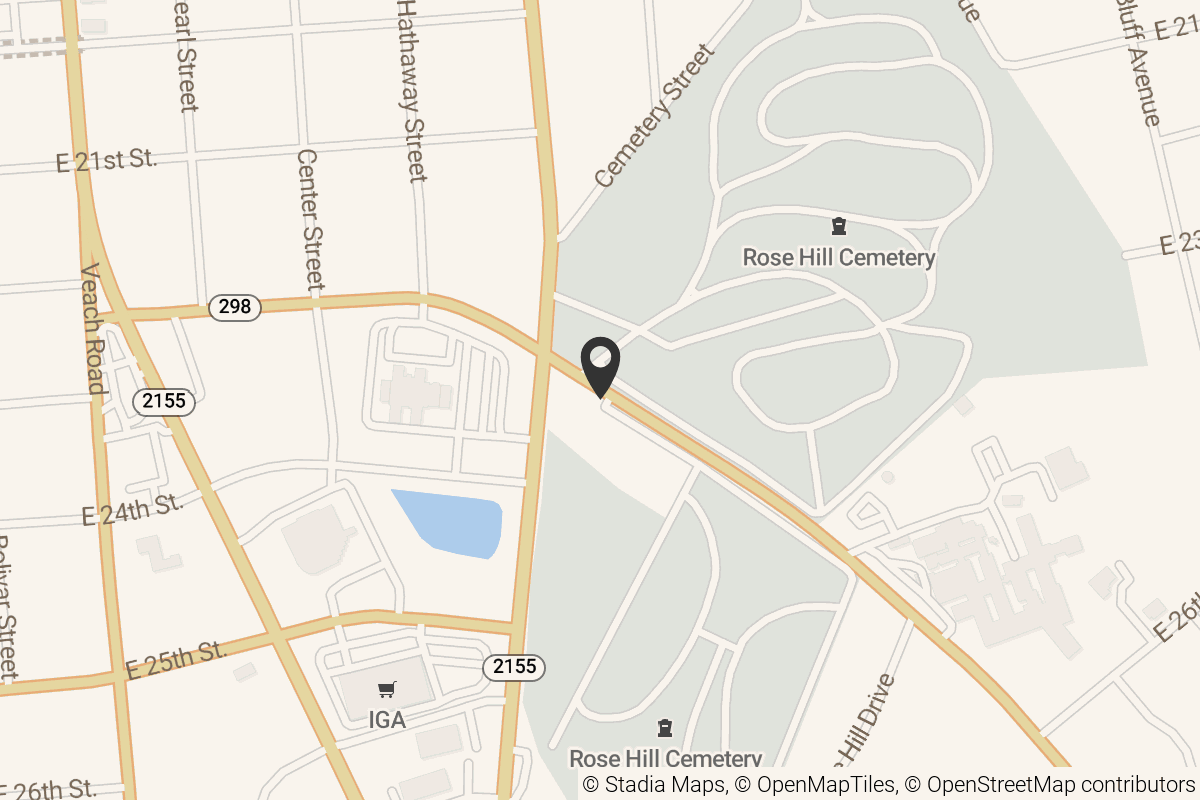 Map with location marker