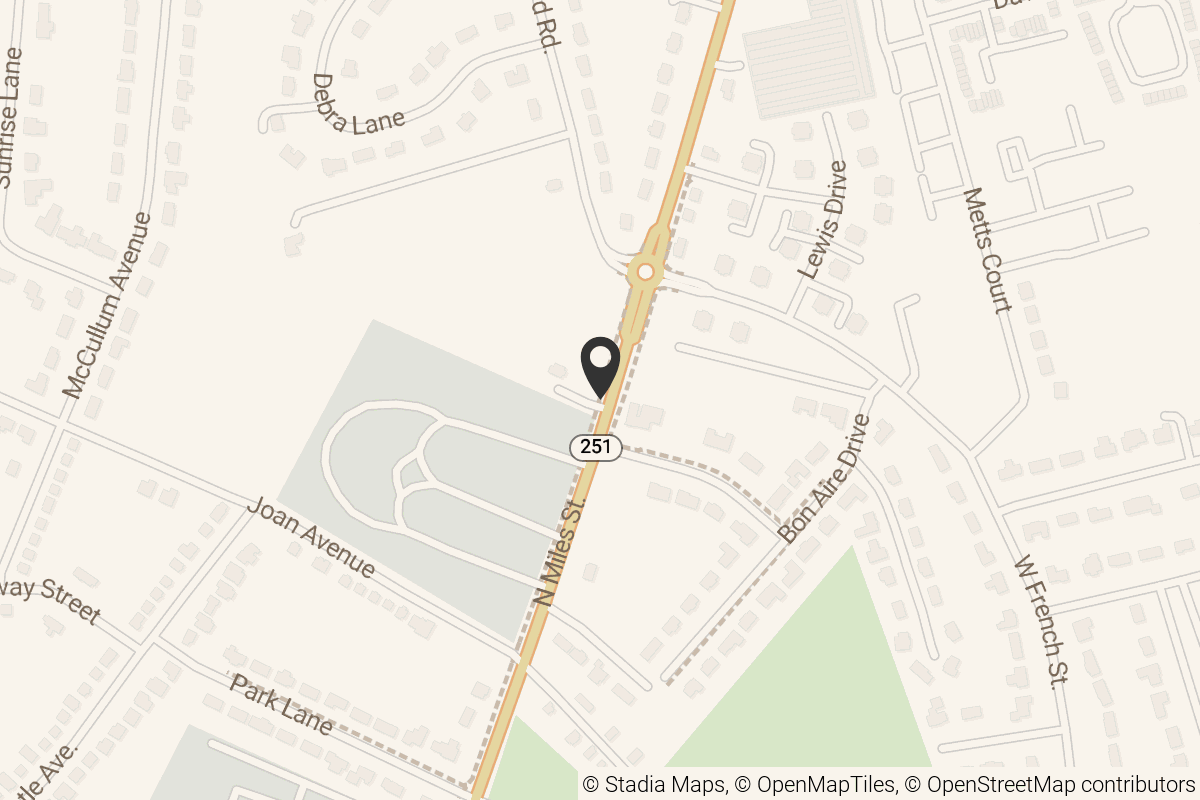 Map with location marker