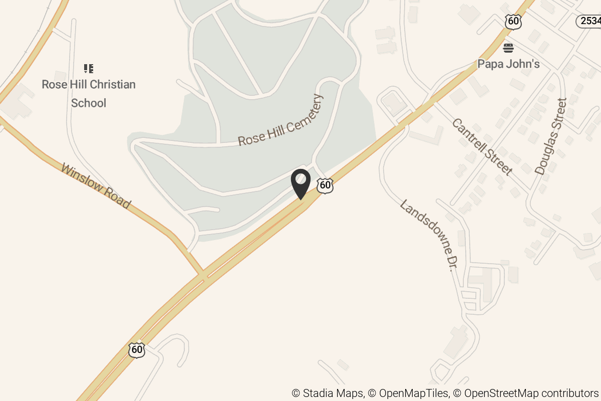 Map with location marker