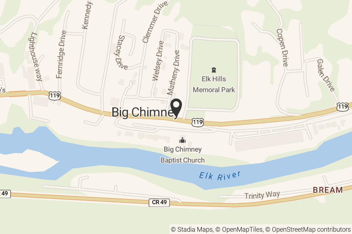 Map with location marker