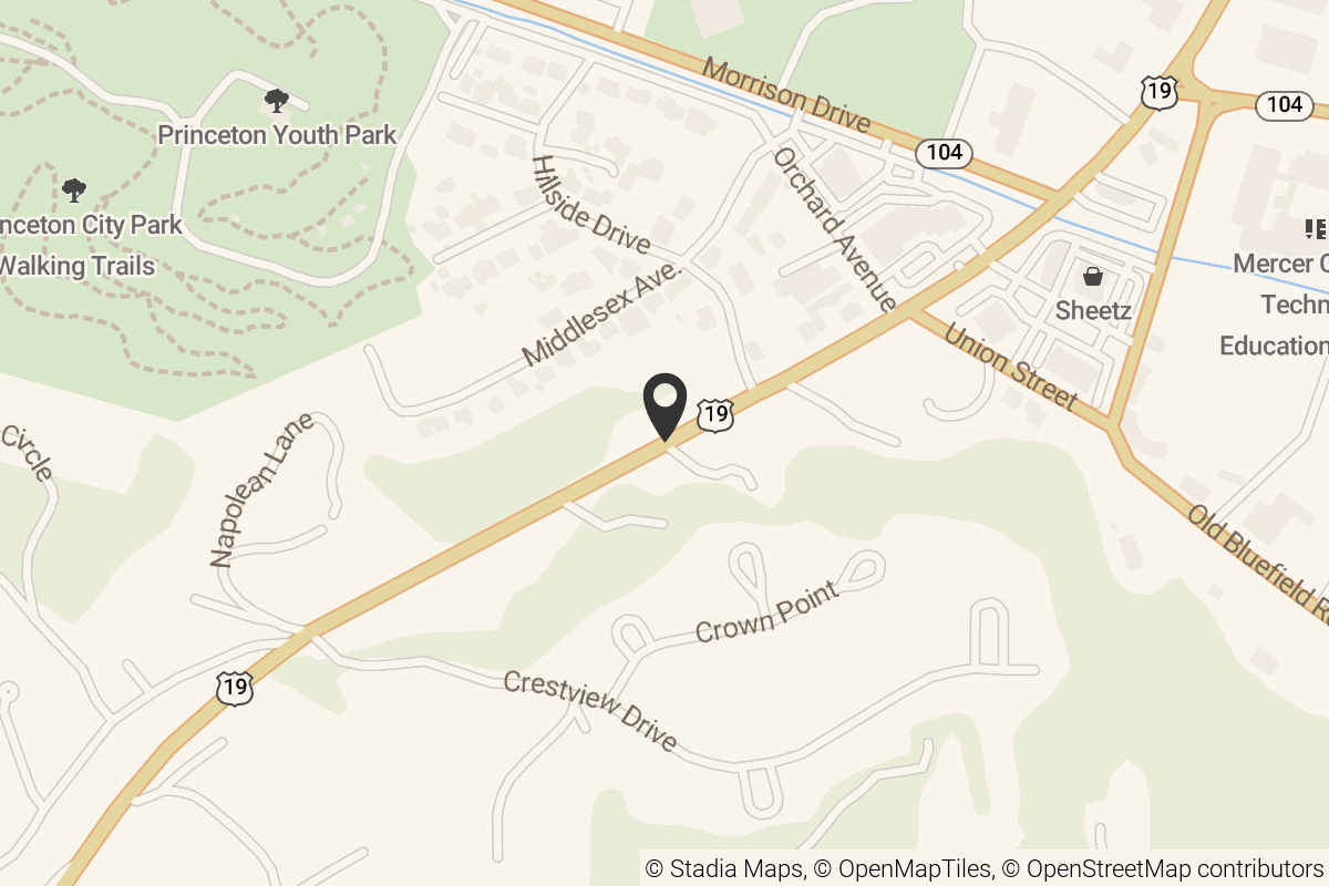 Map with location marker