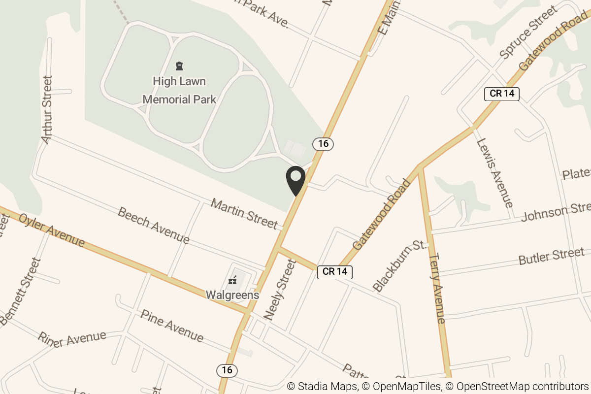 Map with location marker