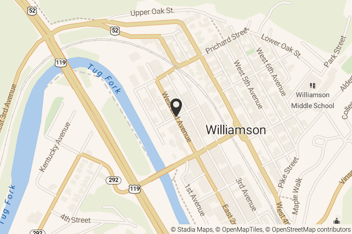 Map with location marker