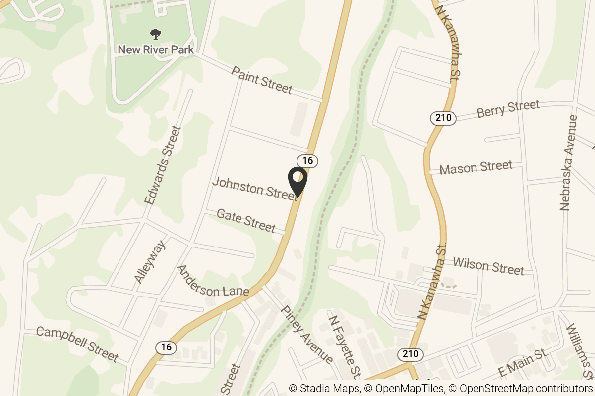 Map with location marker