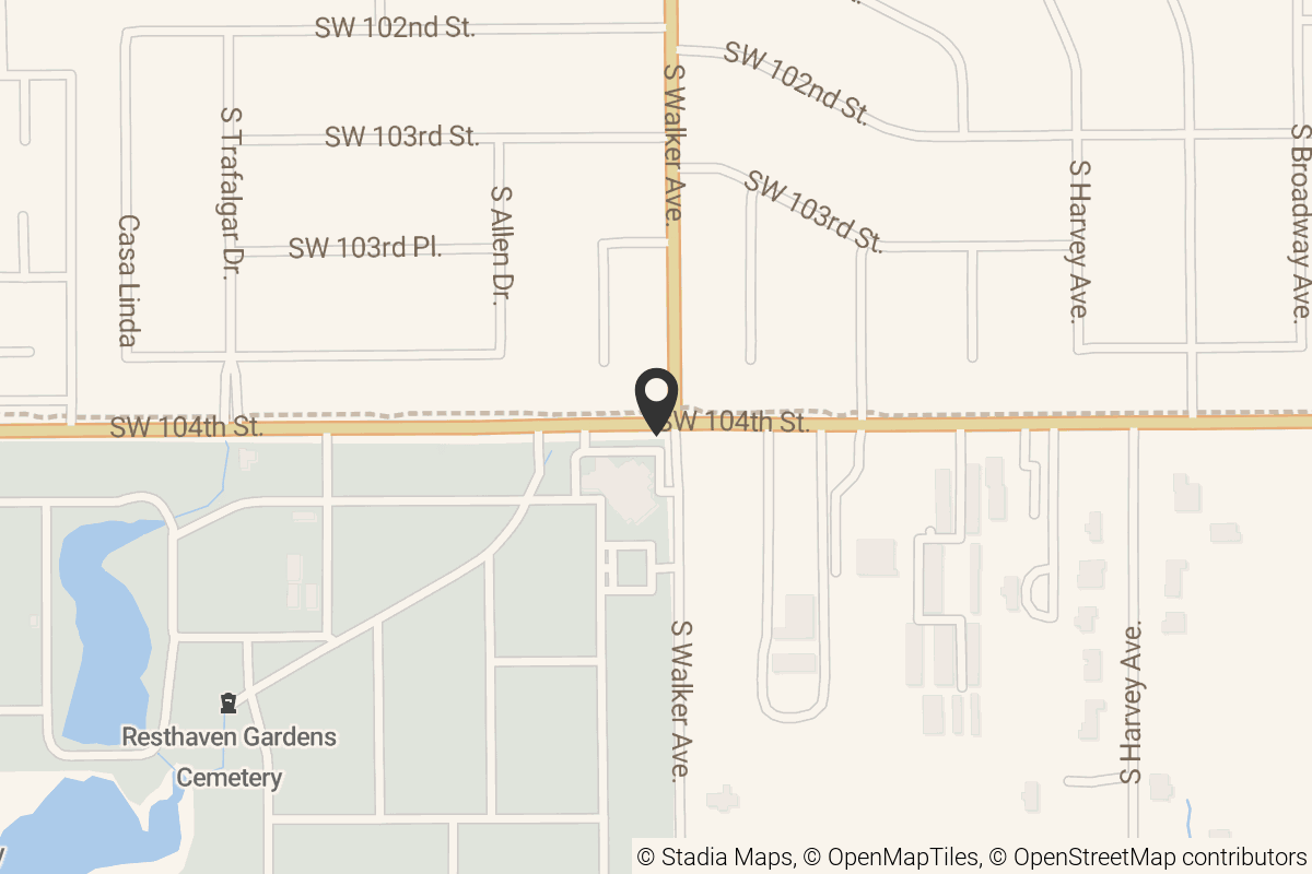 Map with location marker