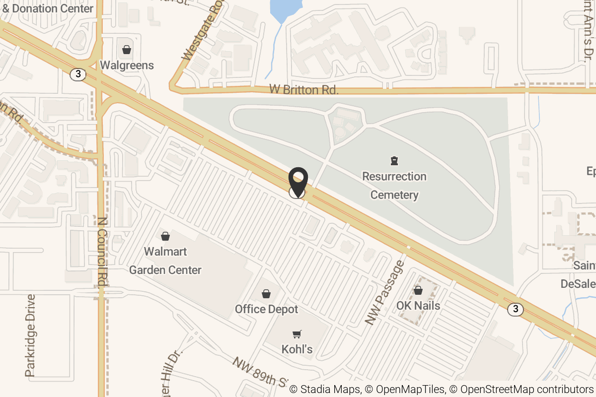 Map with location marker