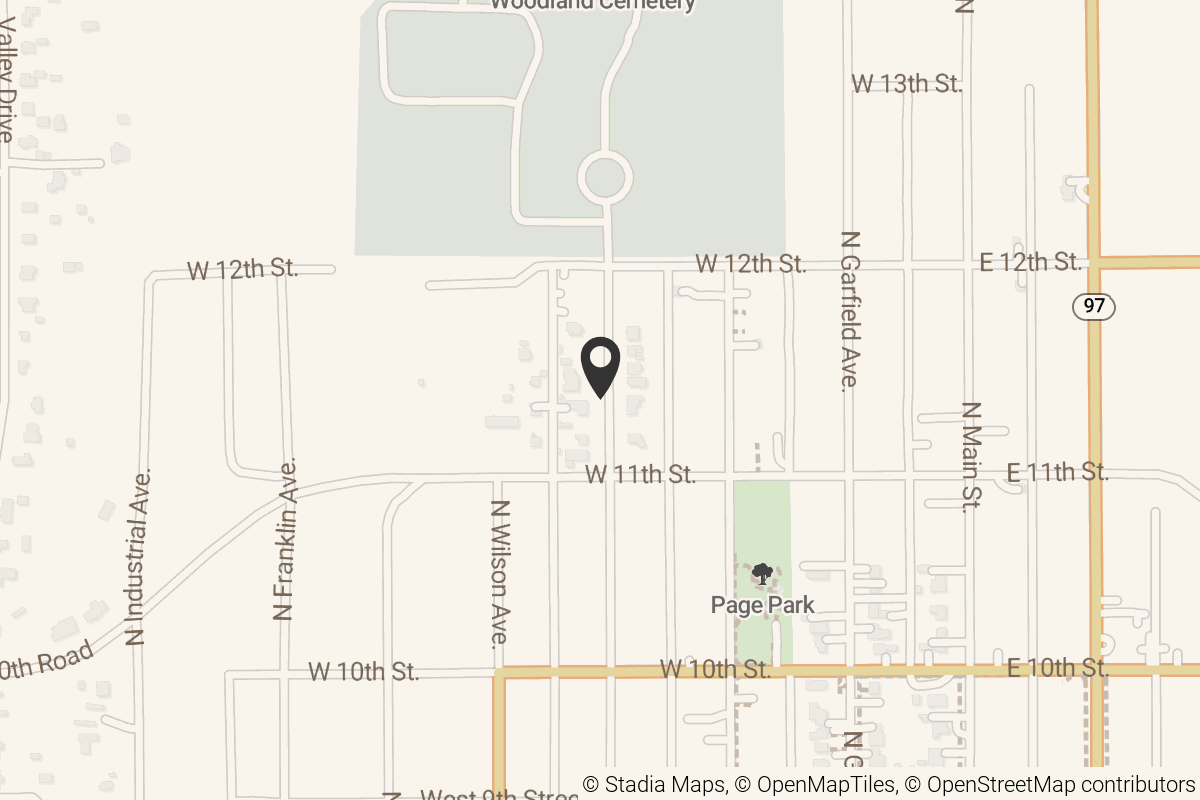 Map with location marker