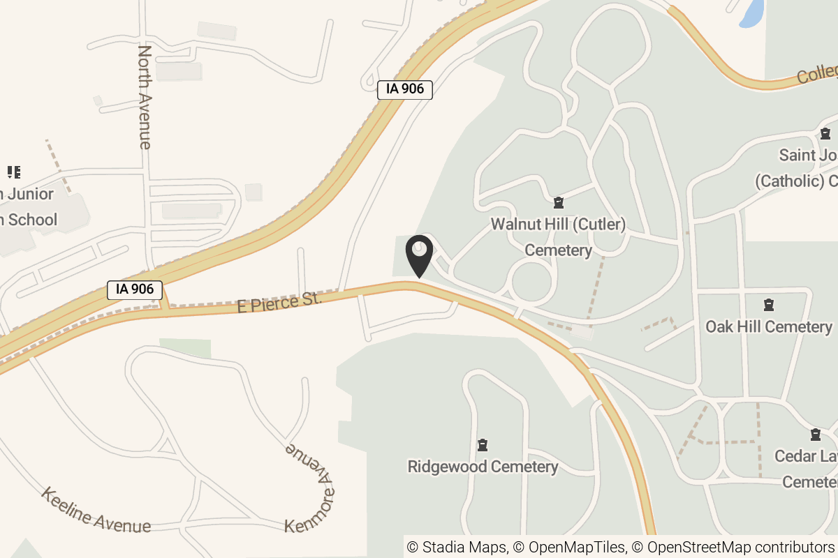 Map with location marker