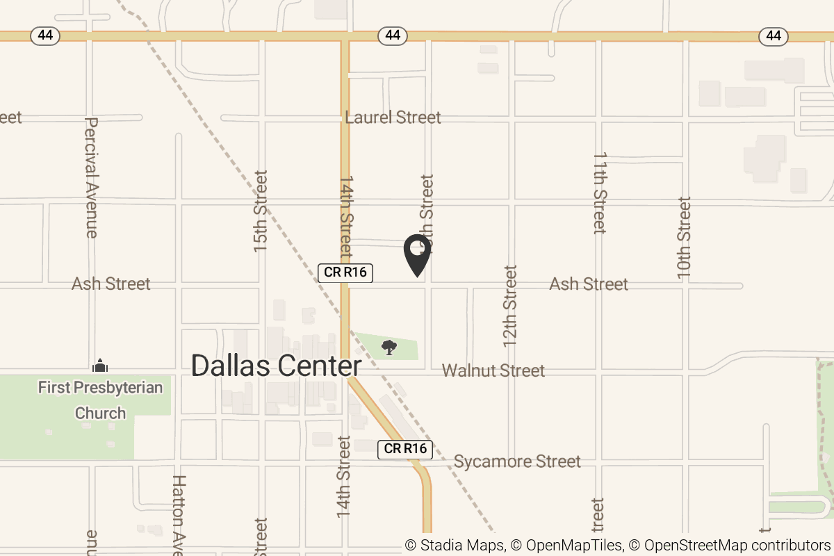 Map with location marker