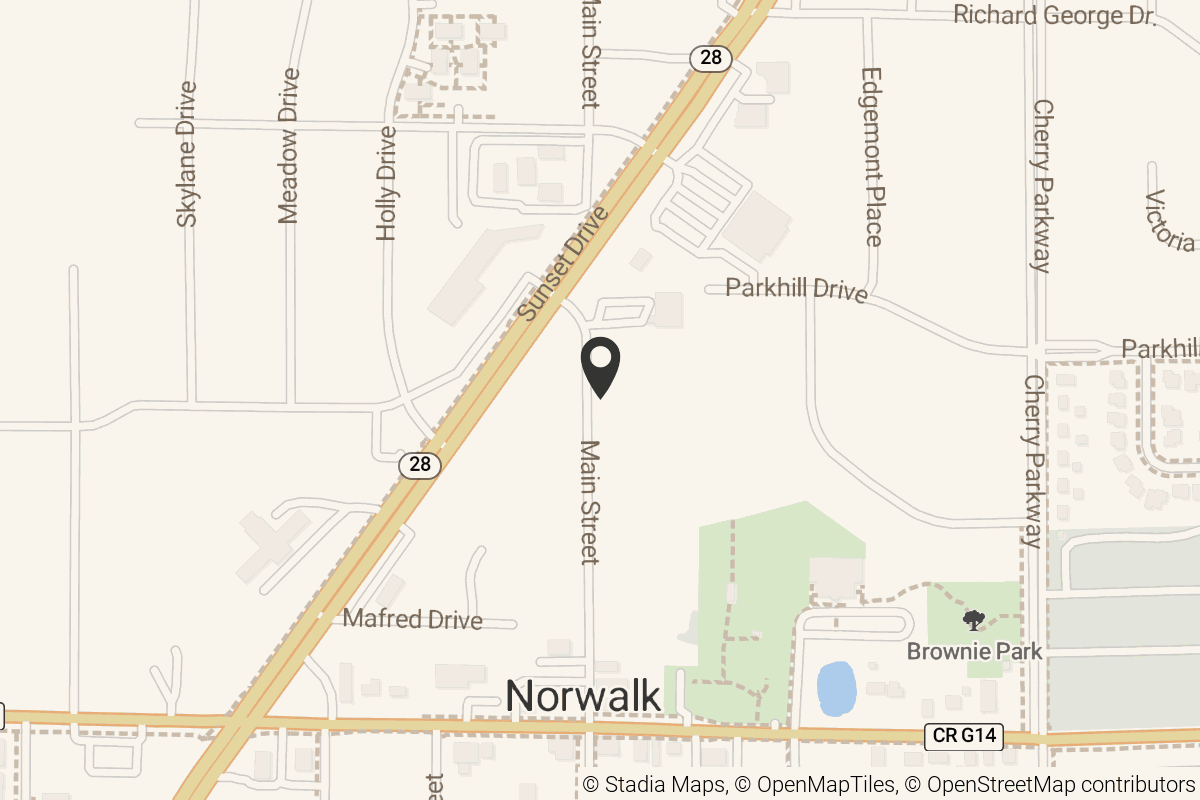 Map with location marker