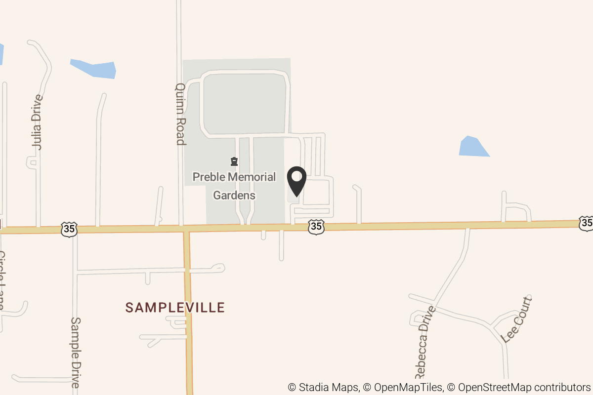 Map with location marker