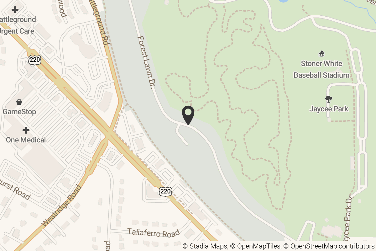 Map with location marker